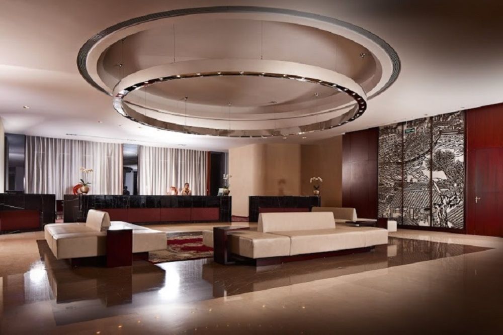 Beijing Hotel Minsk Exteriér fotografie The lobby of the hotel